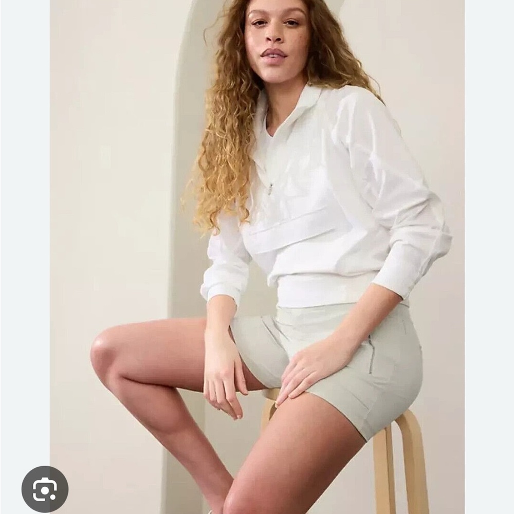 Athleta Trekkie North Shorts Celadon - Picture 3 of 7